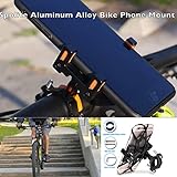 SpoLite Universal Premium Bike Phone Mount for Motorcycle - Bike Handlebars, Adjustable, Fits iPhone X, 8 | 8 Plus, 7 | 7 Plus, iPhone 6s | 6s Plus, Galaxy S7, S6, S5, Holds Phones Up To 3.94