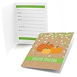 Pumpkin Patch - Fall & Thanksgiving Fill In Party Invitations (8 count)