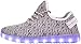 Tokee Unisex Led Light Up Shoes USB Cable Charging Luminous Sneakers