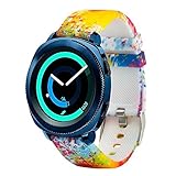 honecumi 20mm Universal Bands Compatible Samsung Gear Sport/Samsung Gear 2 Classic/Galaxy Watch 42mm/Garmi Vivoactive 3 Replacement Band Accessory for Men Women-Silicone Quick Release Wristband Strap