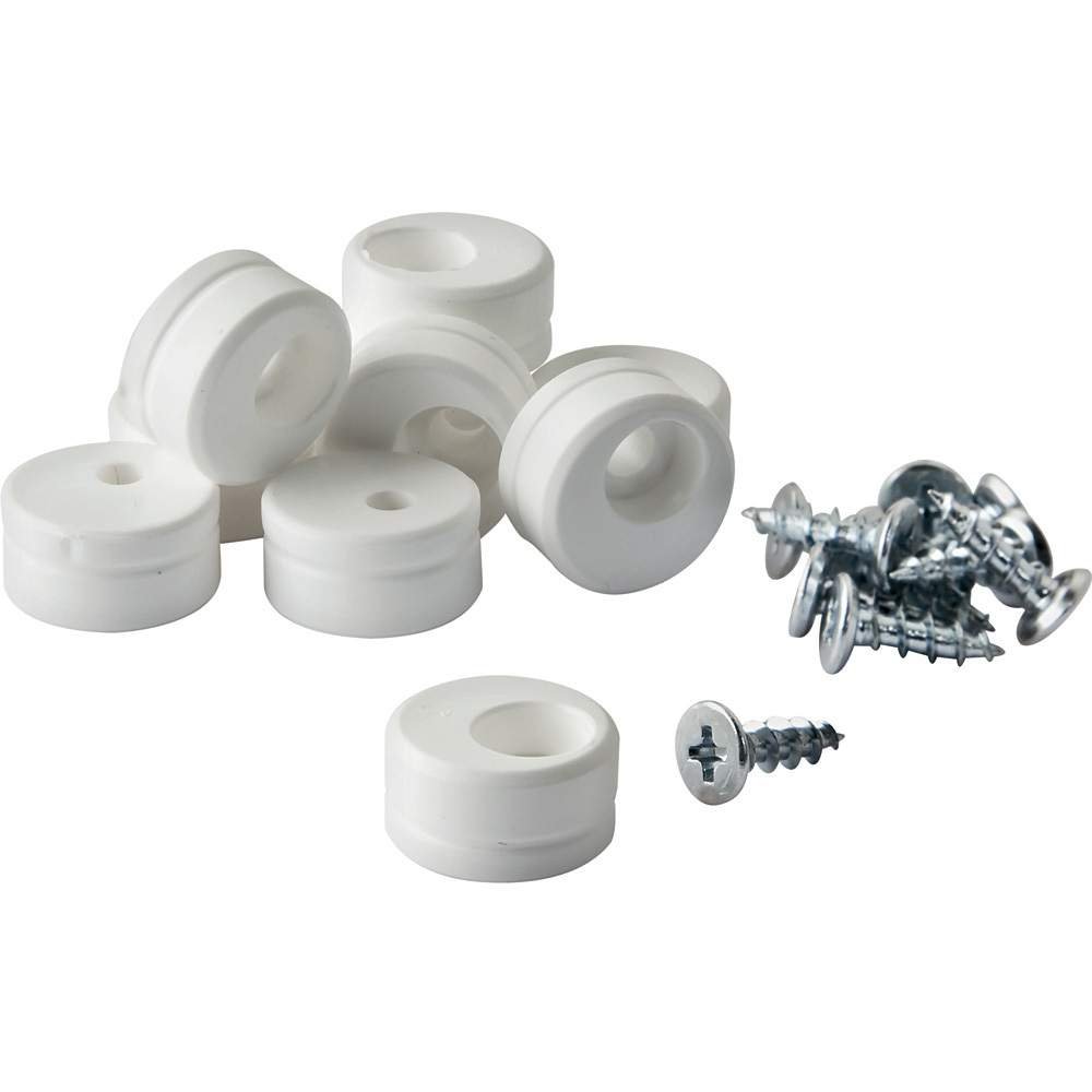 White FastCap Euro Door Stops for Inset Doors