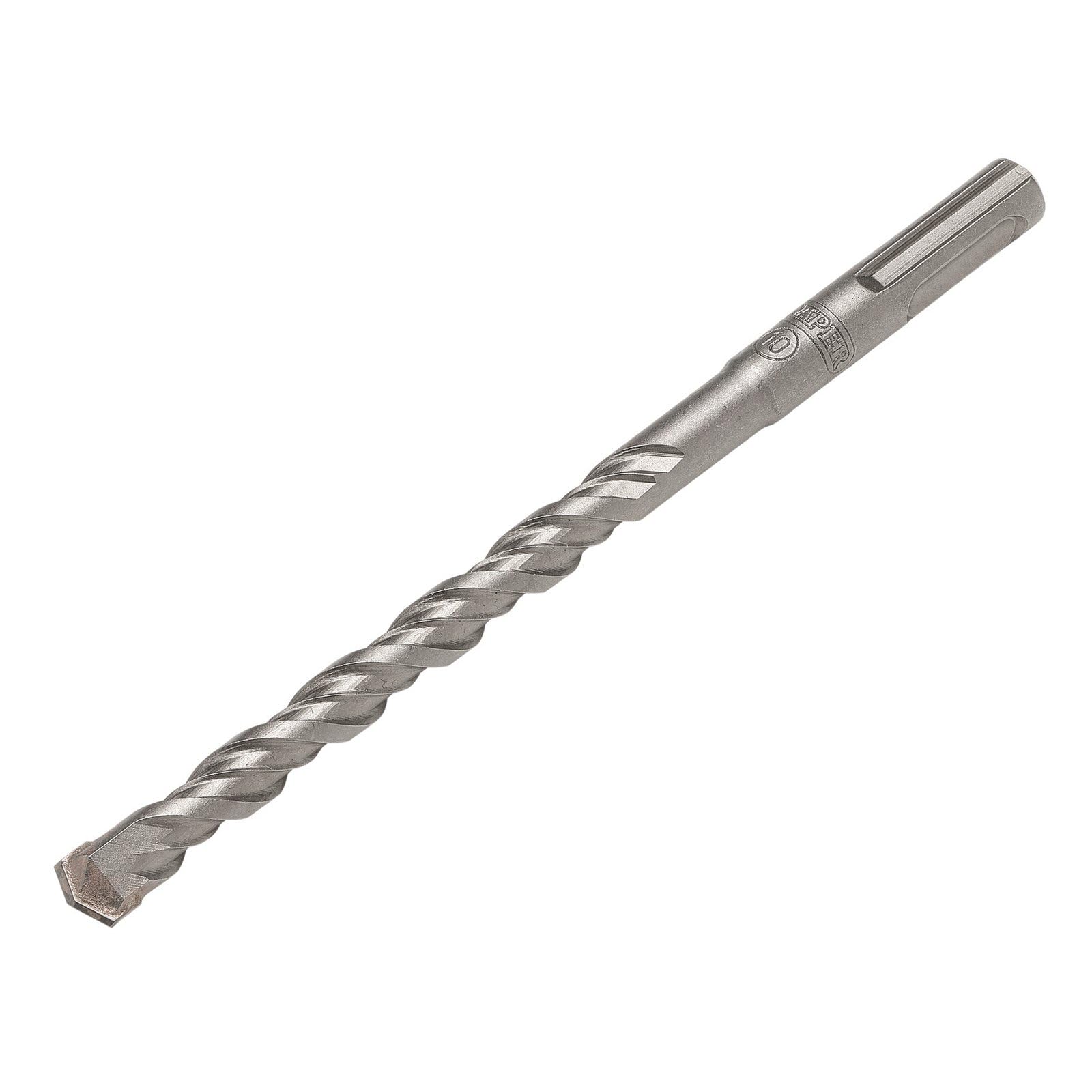 Draper SDS Plus Drill Bit, 10.0 x 160mm - 13680 - Tungsten Carbide Tip, Double Flute, For Concrete, Masonry, Brick, Stone, Granite