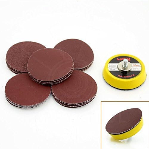 Sanders & Accessories 125x 2" Sanding Disc Sandpaper Hook Loop Backed Polishing 60-1000# W/ Backer Pad
