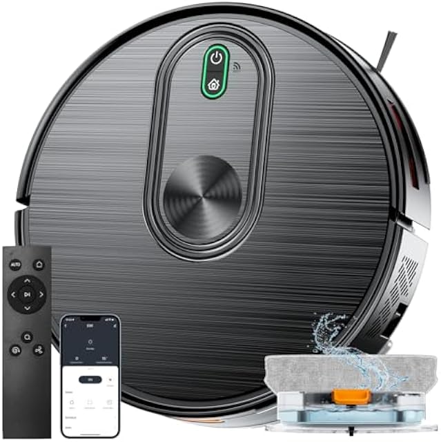 XIEBro 6500Pa Robot Vacuum Mop Combo Pet Hair Gyro Nav