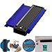 Neepanda Plastic Contour Gauge Duplicator, Ruled Contour Duplication Gauge 4 Inch, Shape Duplicator, Circular Frame Profile Gauge Tool, Precisely Copy Irregular Shapes and Easy Cutting (Blue)