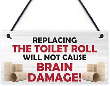 Letreros que cambian el rollo de inodoro no causará daño cerebral