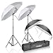 Emart Photo Studio Double Off Camera Speedlight Flash Umbrella Kit, Shoemount E-Type Brackets for Photography