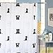 Uphome Cat Couples Black & White Waterproof Anti-Mildew Polyester Fabric Heavy-Duty Bath Curtain Shower Curtain Bathroom Decorative 72x72 Inch with Hooks