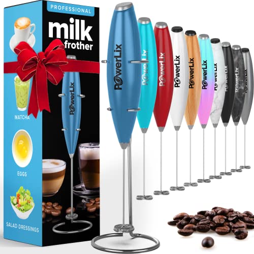 PowerLix Milk Frother Handheld Battery Operated