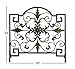 Deco 79 21634 Metal Fire Screen, 35 by 34