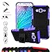 MAMA MOUTH Galaxy J5 2015 Case, Shockproof Heavy Duty Combo Hybrid Rugged Dual Layer Grip Cover with Kickstand for Samsung Galaxy J5 J500 2015(with 4 in 1 Packaged),Purple