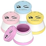 Silicone Travel Cosmetic Containers with Hard Sealed Lids - Leakproof BPA Free Portable TSA Approved Mini Jars For Makeup Lotion, Cream, Facial Cleanser, Pills, Vitamins, Medicine, Spices (4 Pack)