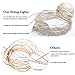 Cakuja Dimmable String Lights Copper Wire Lights, Décor Rope Lights For Seasonal Decorative Christmas Holiday, Wedding, Parties(100 Led s, 33 ft, Warm White)