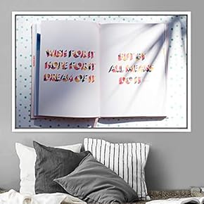signwin Framed Canvas Wall Art Pressed Quotes 3D...