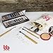 Professional Kabuki Makeup Brushes Set – 11 Pc Wooden Handle Cosmetic Foundation Make up kit Beauty Blending for Powder and Cream – Bronzer Concealer Contour Brush Travel Case - Beauty Bon
