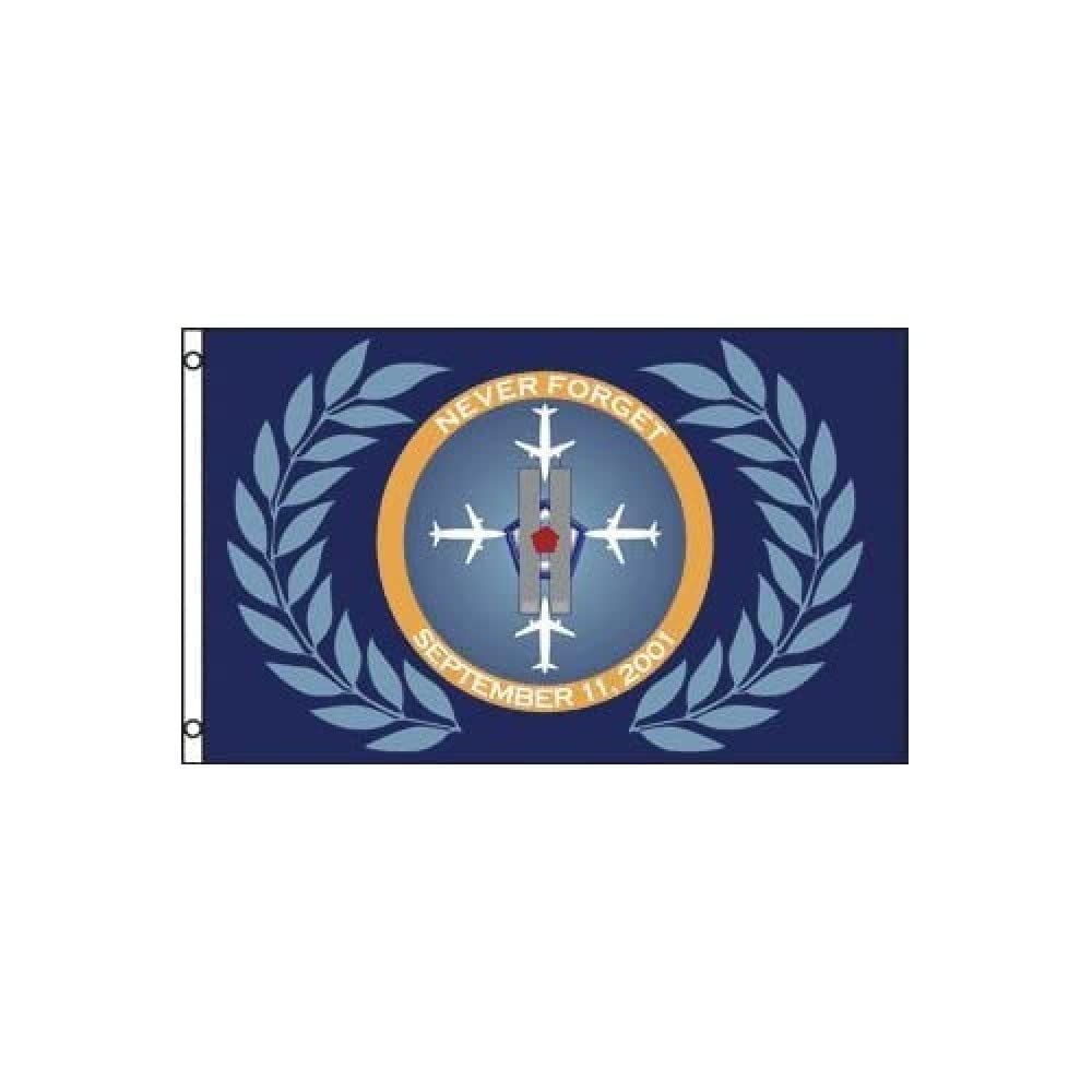 AZ FLAG - Heroes Of Septembrer 11 Flag - 3x5 Ft - 100D Polyester 1109 Remember Banner with Two Metal Grommets - Fade Resistant - Vivid Colors - 3' x 5' Feet - 150x90 Cm