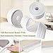 Tub and Wall Sealing Caulk Strip Wall and Corner Self Adhesive Peel and Caulk Strip Fixture Tape Caulk Sealer Tub Surround Waterproof Decorative Sealer Trim Pack of 2 (Grey)