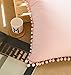 Light Pink Pillow Cover with Pom Balls Cotton Throw Pillow Case 45x45CM(18x18inches)