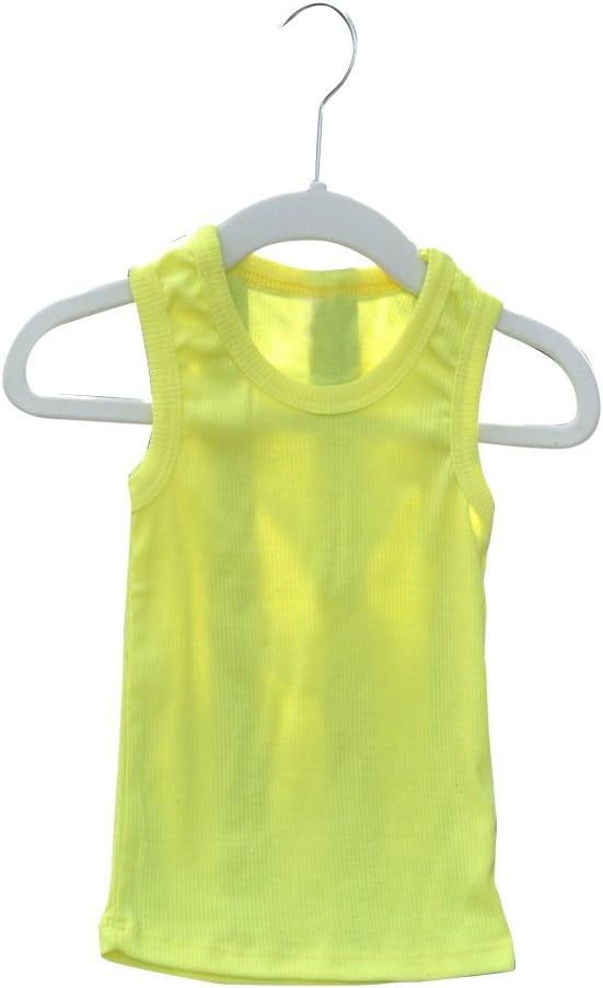 Strawberry Infant Toddler Girls Neon Ribbed Tank Top Sleeveless Shirt - Size 1 to 6