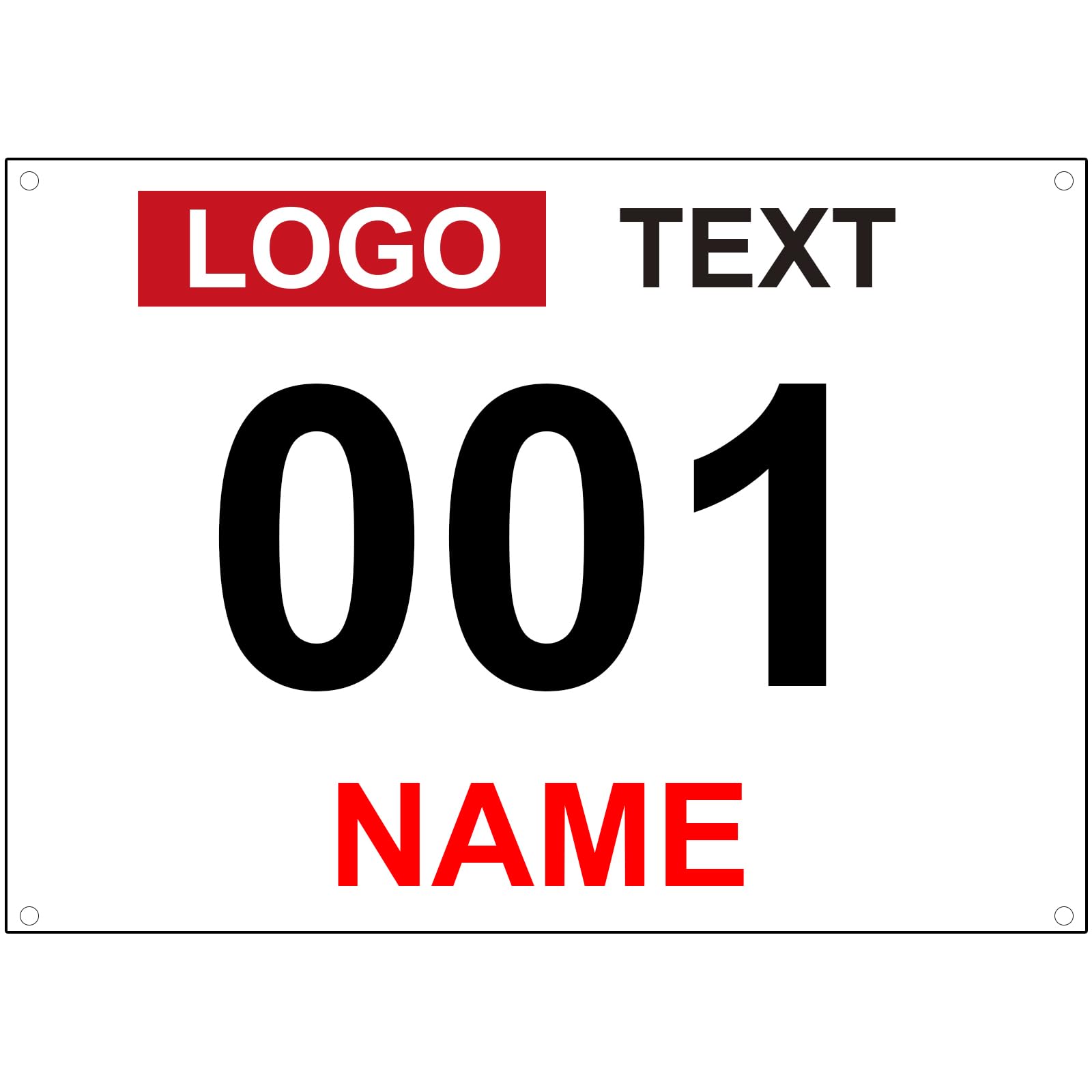 Muka Custom Race Bibs, Tyvek Bib Numbers