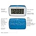 Chelvee Alarm Clock, Recording Digital Smart Alarm Clock, Time/Date/Temperature Display, Snooze Function, Battery Operated (Blue)