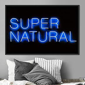 signwin Framed Canvas Wall Art Illuminated Words 3D...