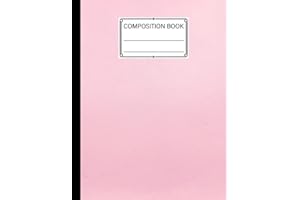 Composition Notebook: Composition Notebook Pink Pastel Color Cover Composition Notebook Wide Ruled for Kids, Boys, Girls, Teens, Students, Teachers By Nora Wimmer