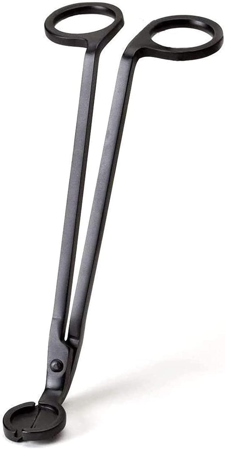 Venbow Candle Wick Trimmer, Sturdy Stainless Steel Wick Cutter for Candles,Clipper Cutter, Scissors, Allow Cleaner Burn and Prevent Soot Buildup (Black)