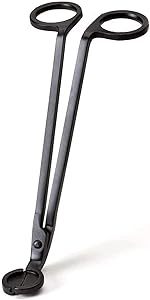 Venbow Candle Wick Trimmer, Sturdy Stainless Steel Wick Cutter for Candles,Clipper Cutter, Scissors, Allow Cleaner Burn and Prevent Soot Buildup (Black)