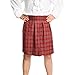 Largemouth Men's Scottish Kilt Costume (Standard (30, Piper Red)