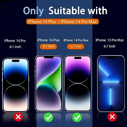 Ferilinso 3 Pack Screen Protector for iPhone 14 Plus iPhone 14 Pro Max