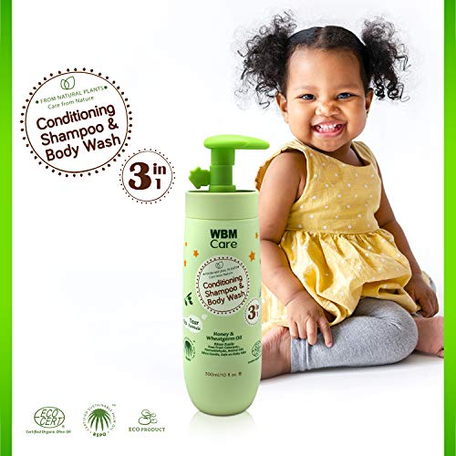 WBM Care Kids 3 in 1 Shampoo Conditioner And Body Wash Nourishes Baby