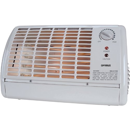 Optimus H-2210 Portable Fan Forced Radiant Heater with Thermostat
