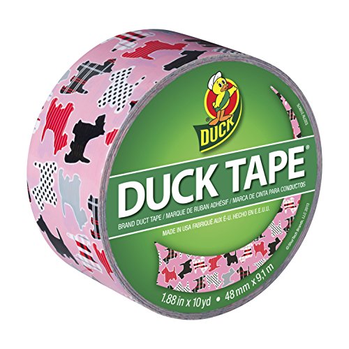 Duck Brand 282217 Printed Duct Tape, Scotties, 1.88 Inches x 10 Yards, Single Roll