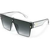 Karsaer Chic Oversized Square Women Men One Piece Sunglasses Fashion Flat Top Large Unisex Sunglasses Women Men K7110