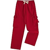 GORGLITTER Women's Plus Size Wide Leg Striped Baggy Track Pants Drawstring High Waist Sweatpants
