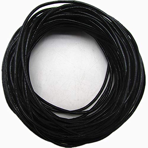 image for thingpad 2.0mm Genuine Round Leather Cord for Bracelet Neckacle Beadin