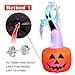 OurWarm 6ft Halloween Inflatable Blow Up Ghost on Pumpkin with Color Changing LED Inflatables Halloween Outdoor Decorations