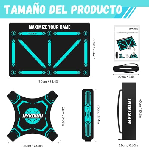 Soccer Training Mat with Video Training Didactic Mat Football Professional Training Mat - Step Training Mat, Corner Field Blanket and Soccer Mat