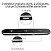 KC KACI QI Wireless Charger with 3 Wireless Charging Ports for iPhone 8 / 8 Plus, iPhone X, Nexus 5 / 6 / 7, and Other Devices, Provides Fast-Charging for Galaxy S8/ S8+/ S7 / S7 edge , and Note 5