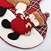 JOYco Handmade Embroidered Hooked Christmas Stockings for Home Decor Set of 2