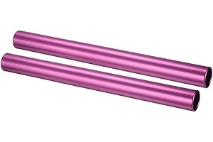 PATIKIL Relay Track Baton, 2 Pack Aluminum Tube Field Running Race Stick Corrosion Resistant for Outdoor Athletics Sport Game