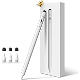 Pencil for Apple iPad 9th&10th Generation, 13 mins Fast Charge Stylus Pen, Palm Rejection, Tilt Sensitivity, Compatible w/iPa