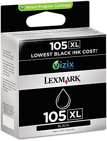 Lexmark high yield 105XL Value ink cartridge-Black Pack-2
