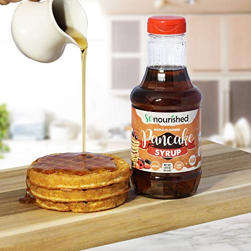 So Nourished Keto Maple Syrup, Low Calorie Pancake Syrup 16 FL OZ