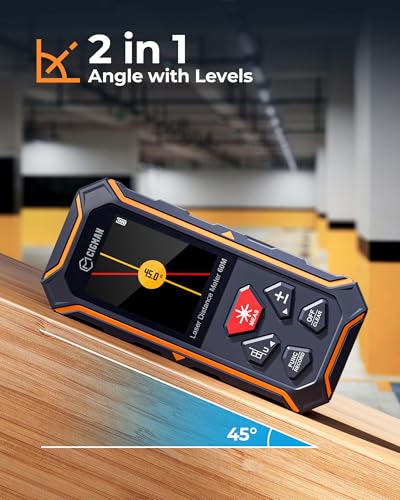 CIGMAN Laser Measure, 120m/393ft Laser Measurement Tool with LCD Display, ±2mm High Accuracy, Type-C Rechargeable Battery