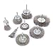 Aivoxe 8Pcs Stainless Steel Crimped Wire Brush Kit for Drill with 1/4