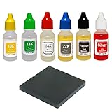 New Precious Metals Testing Acids Kit Silver, Platinum, 10k 14k 18k 22k Gold Tests Plus Stone Jewelry Testing Supplies