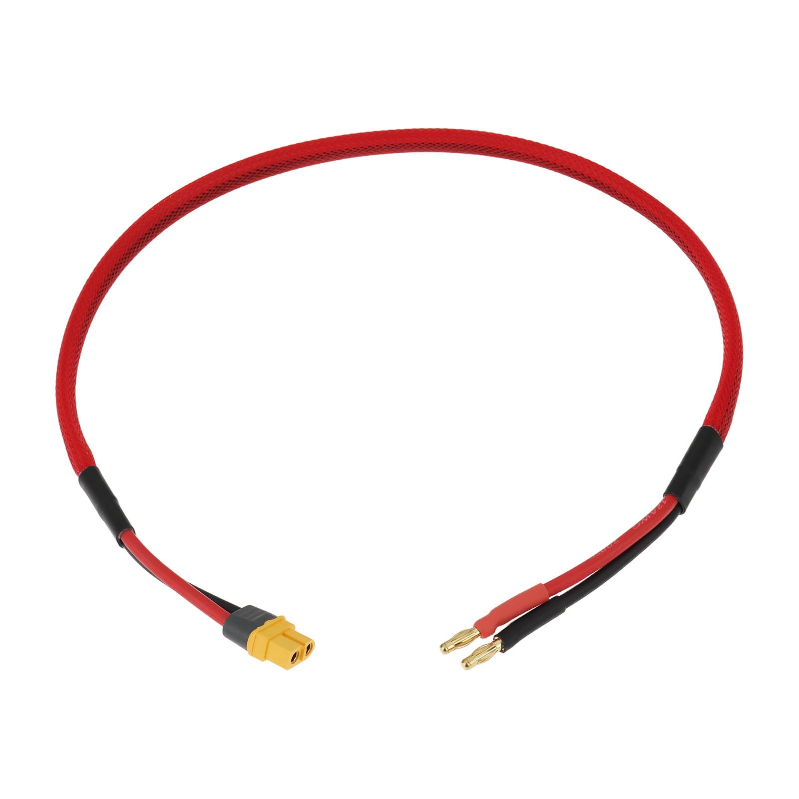 Briny River 4mm Male to XT60 Female Charger Cable 12AWG For Lithium Battery Chargers And Most Rc Model Toys