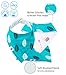 Bandana Drool Bibs - Best for Teething and Feeding - Organic Cotton/Waterproof Fleece - Set of 4 Unisex Drooling Bib with Snaps - Cute Baby Shower Idea in Gift Bag, Ebook for Kids - by Manana (Orange)